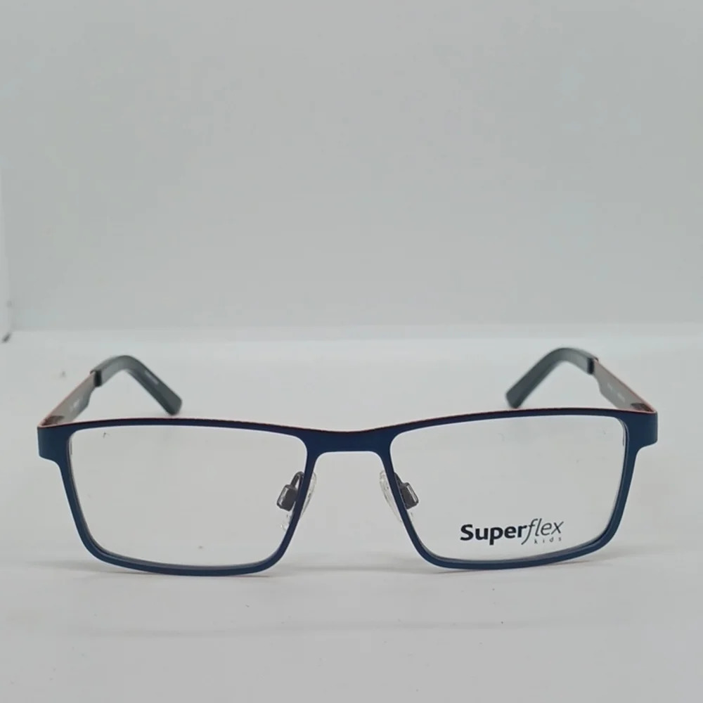NWT SUPERFLEX KIDS EYEGLASS FRAMES 116 NAVY BLUE